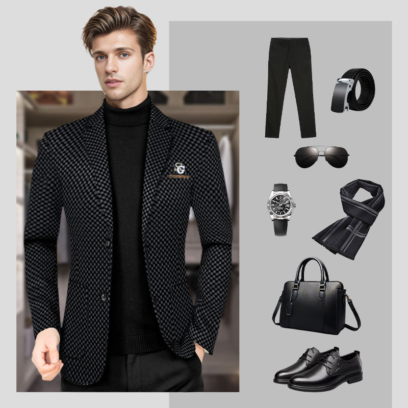 Chaqueta de Traje Casual Entallada
