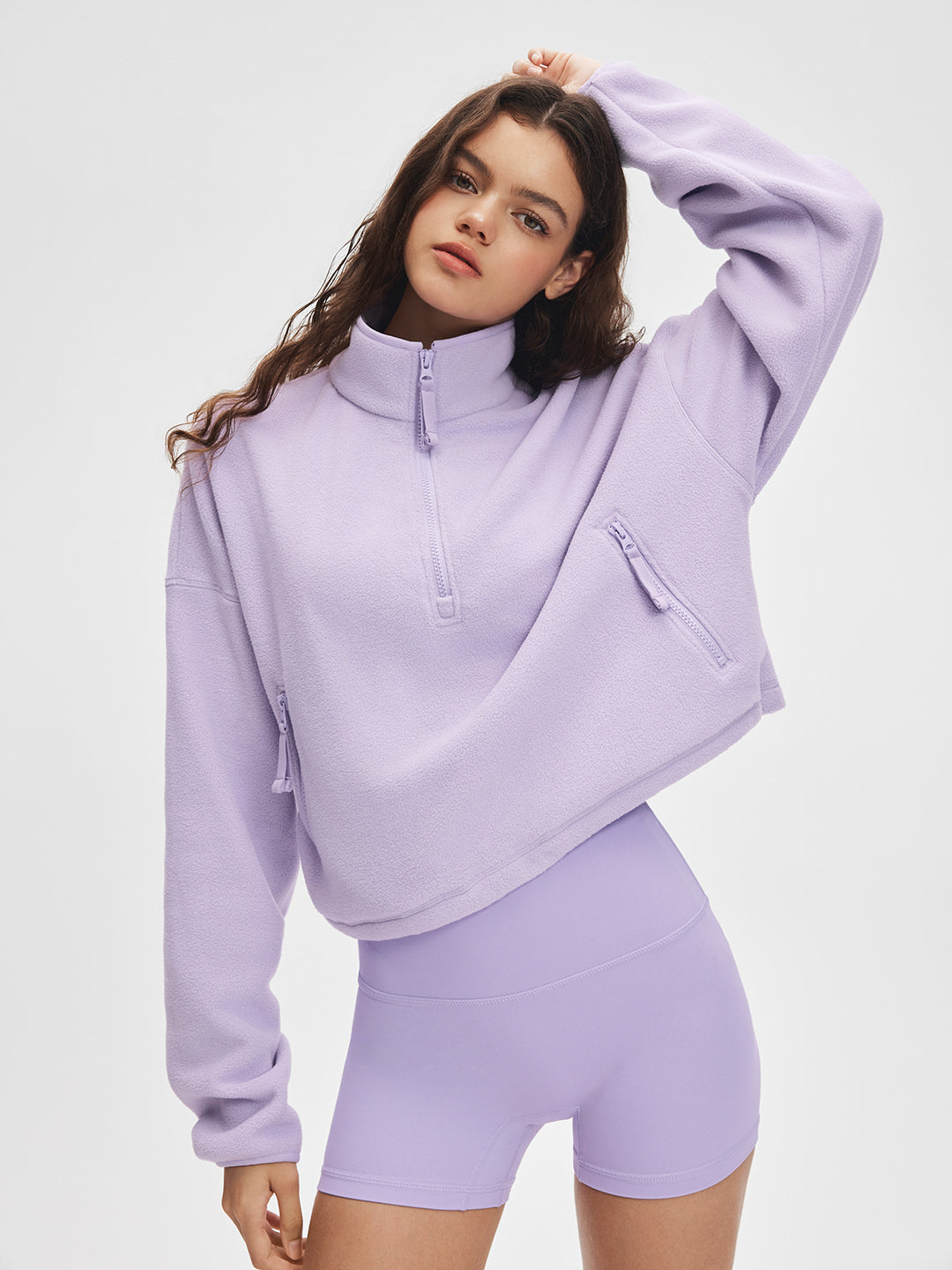 Sudadera de Cuello Alto con Cremallera