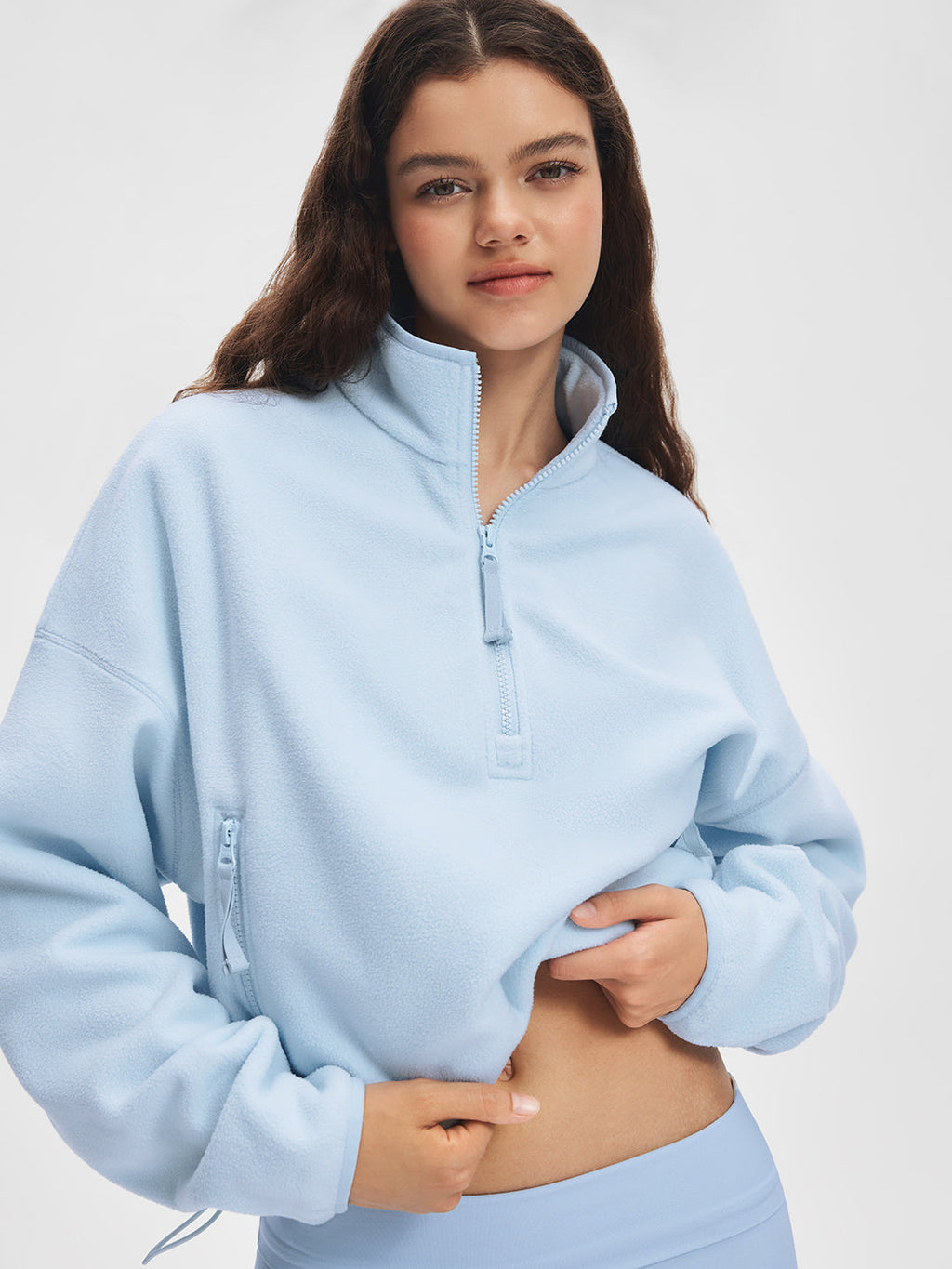 Sudadera de Cuello Alto con Cremallera