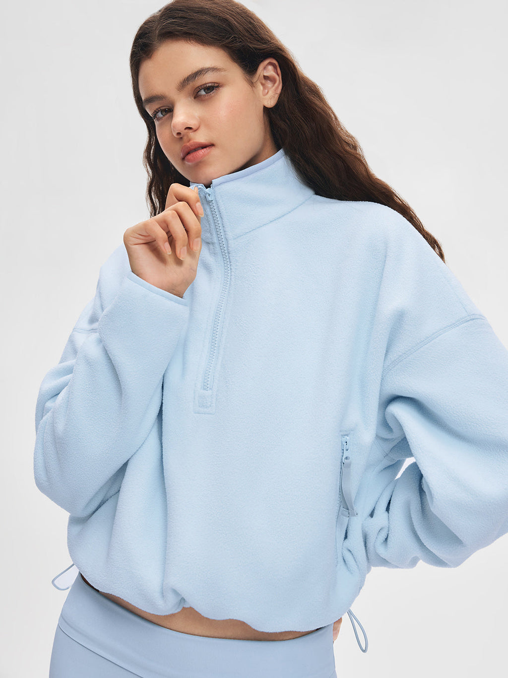 Sudadera de Cuello Alto con Cremallera