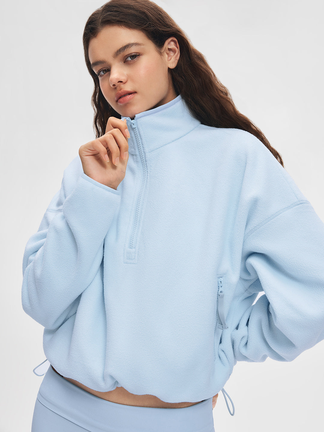 Sudadera de Cuello Alto con Cremallera