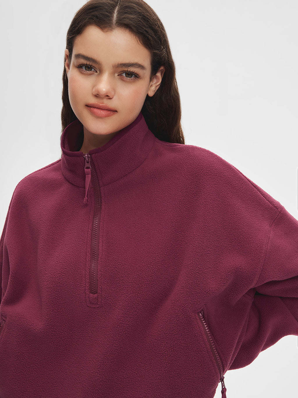 Sudadera de Cuello Alto con Cremallera