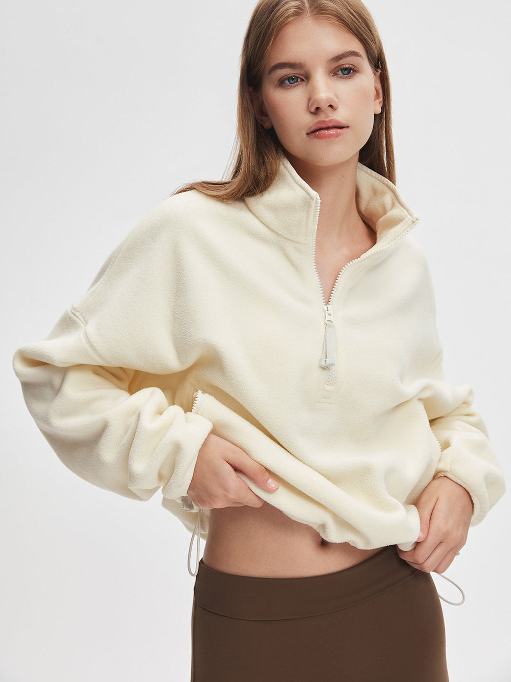 Sudadera de Cuello Alto con Cremallera