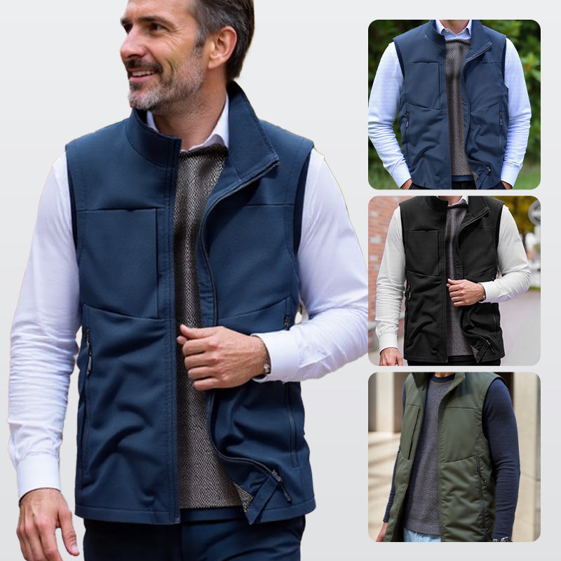 Chaleco utilitario impermeable para hombre