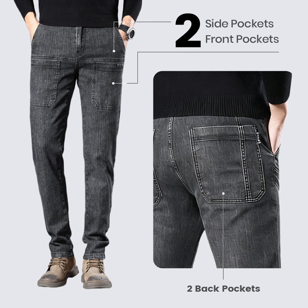Jeans de Corte Entallado para Hombre