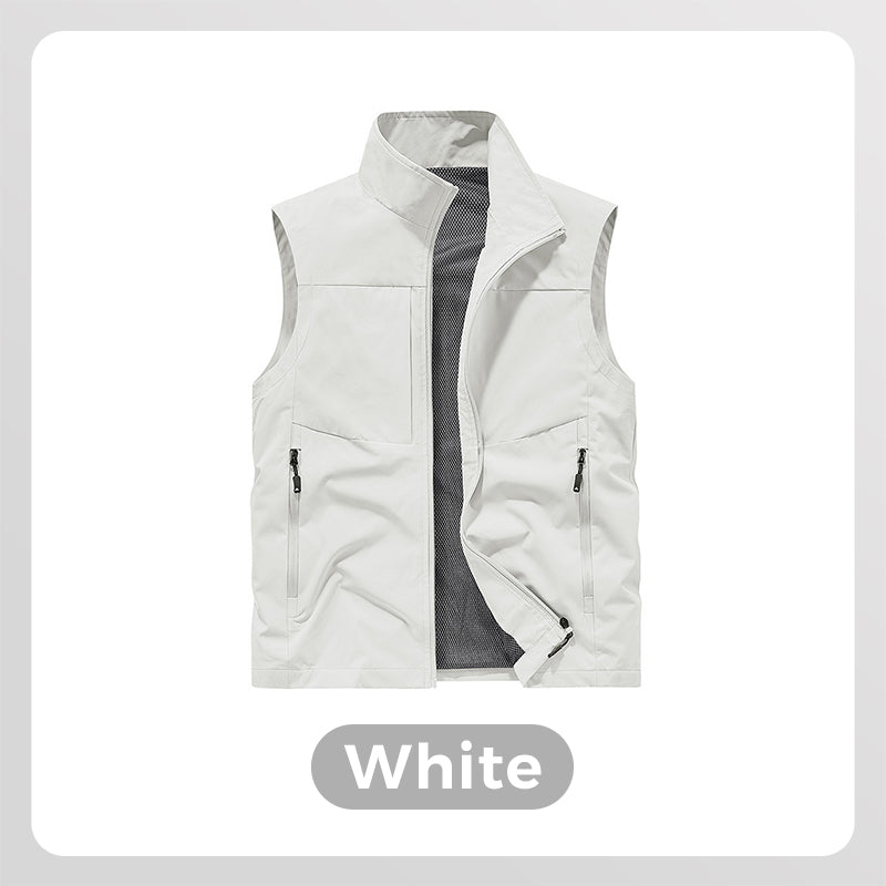 Chaleco utilitario impermeable para hombre