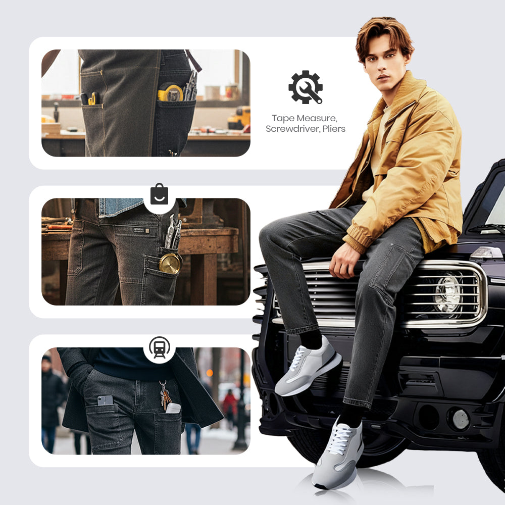 Jeans de Corte Entallado para Hombre