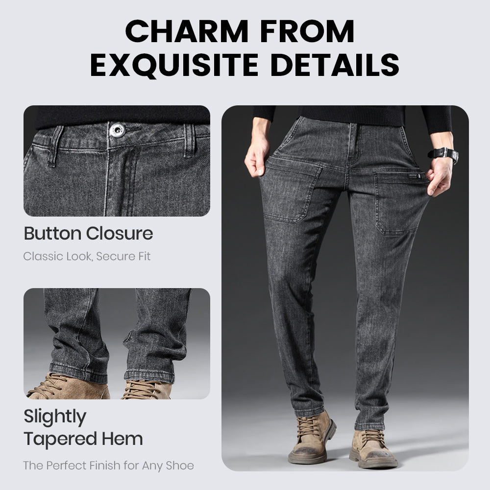 Jeans de Corte Entallado para Hombre