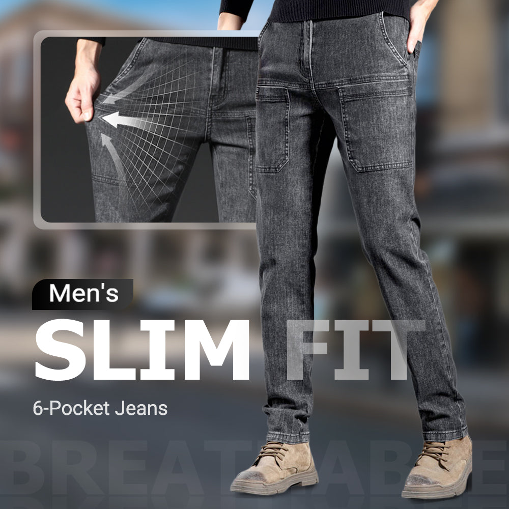 Jeans de Corte Entallado para Hombre