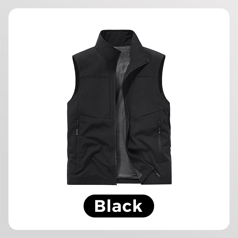 Chaleco utilitario impermeable para hombre