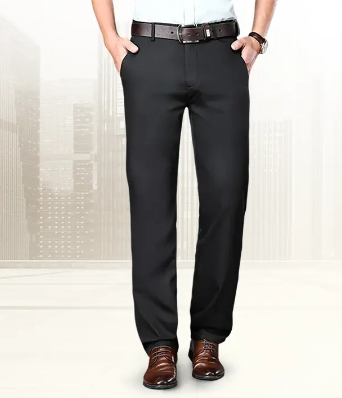 Pantalones clásicos de corte recto