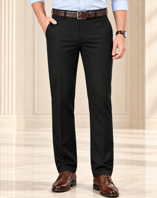 Pantalones clásicos de corte recto
