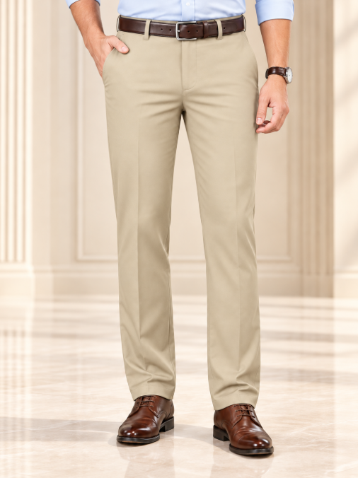 Pantalones clásicos de corte recto