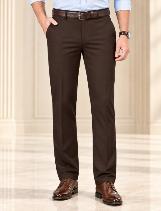 Pantalones clásicos de corte recto
