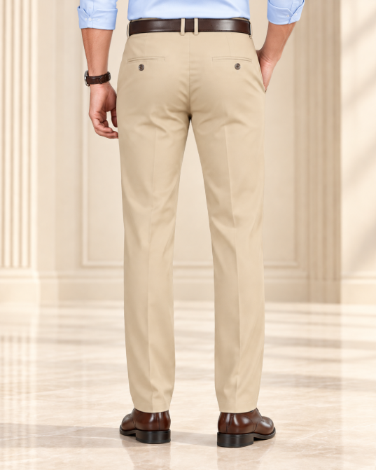 Pantalones clásicos de corte recto