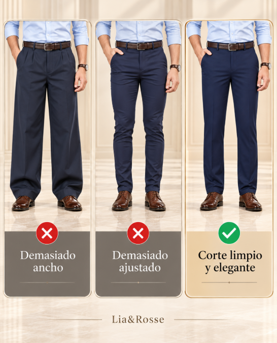 Pantalones clásicos de corte recto