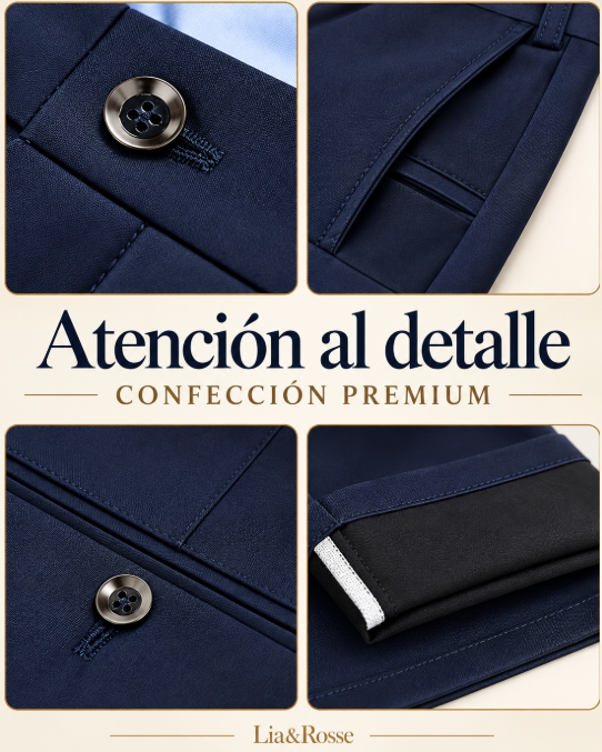 Pantalones clásicos de corte recto