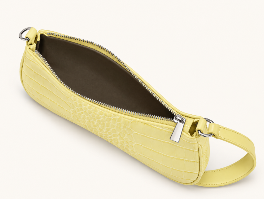 Bolso de hombro Eva - Cocodrilo marrón