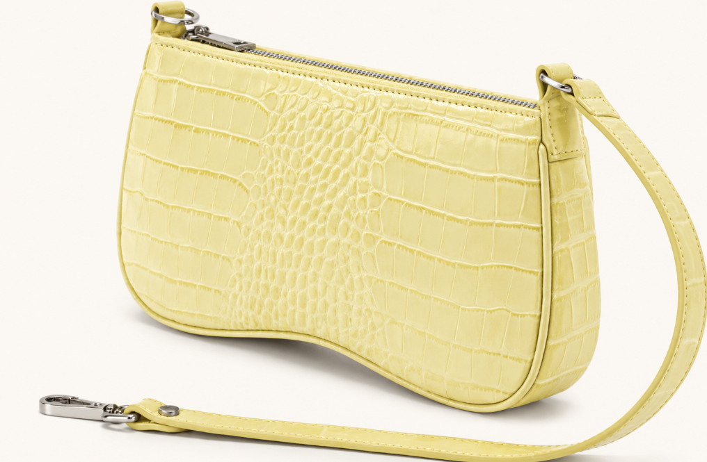 Bolso de hombro Eva - Cocodrilo marrón
