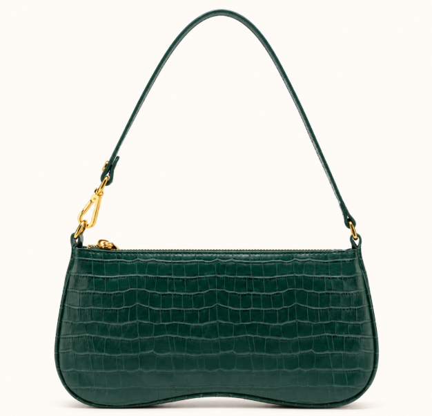 Bolso de hombro Eva - Cocodrilo marrón