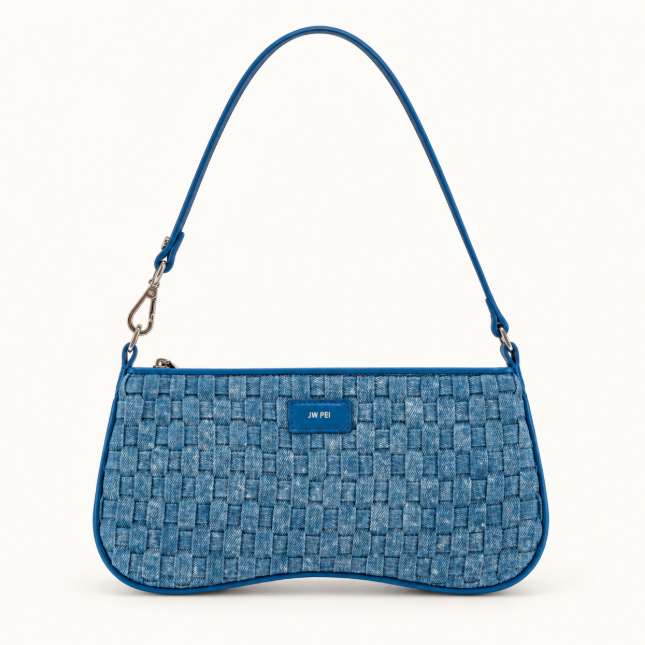 Bolso de hombro Eva - Cocodrilo marrón