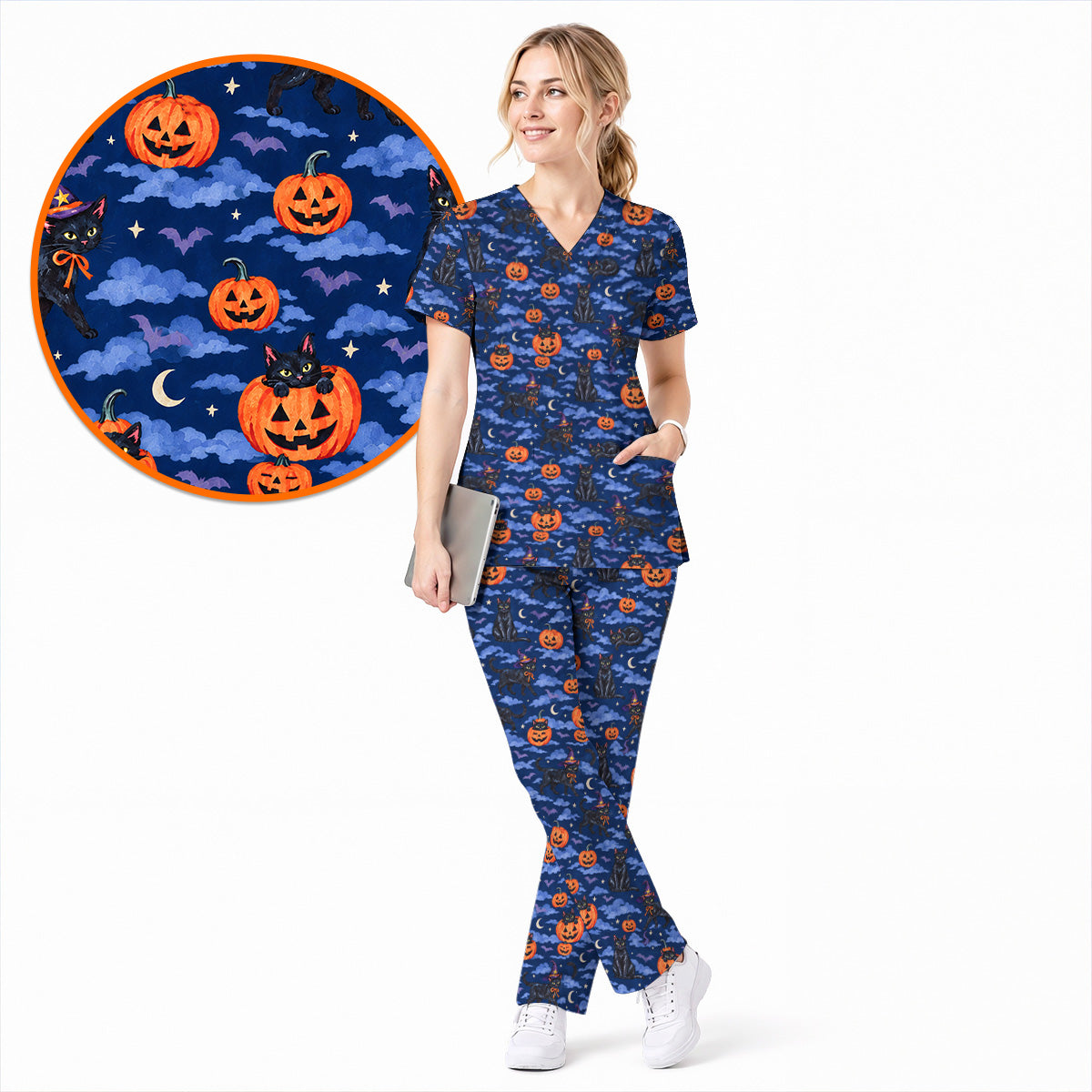 Casaca Sanitaria de Halloween