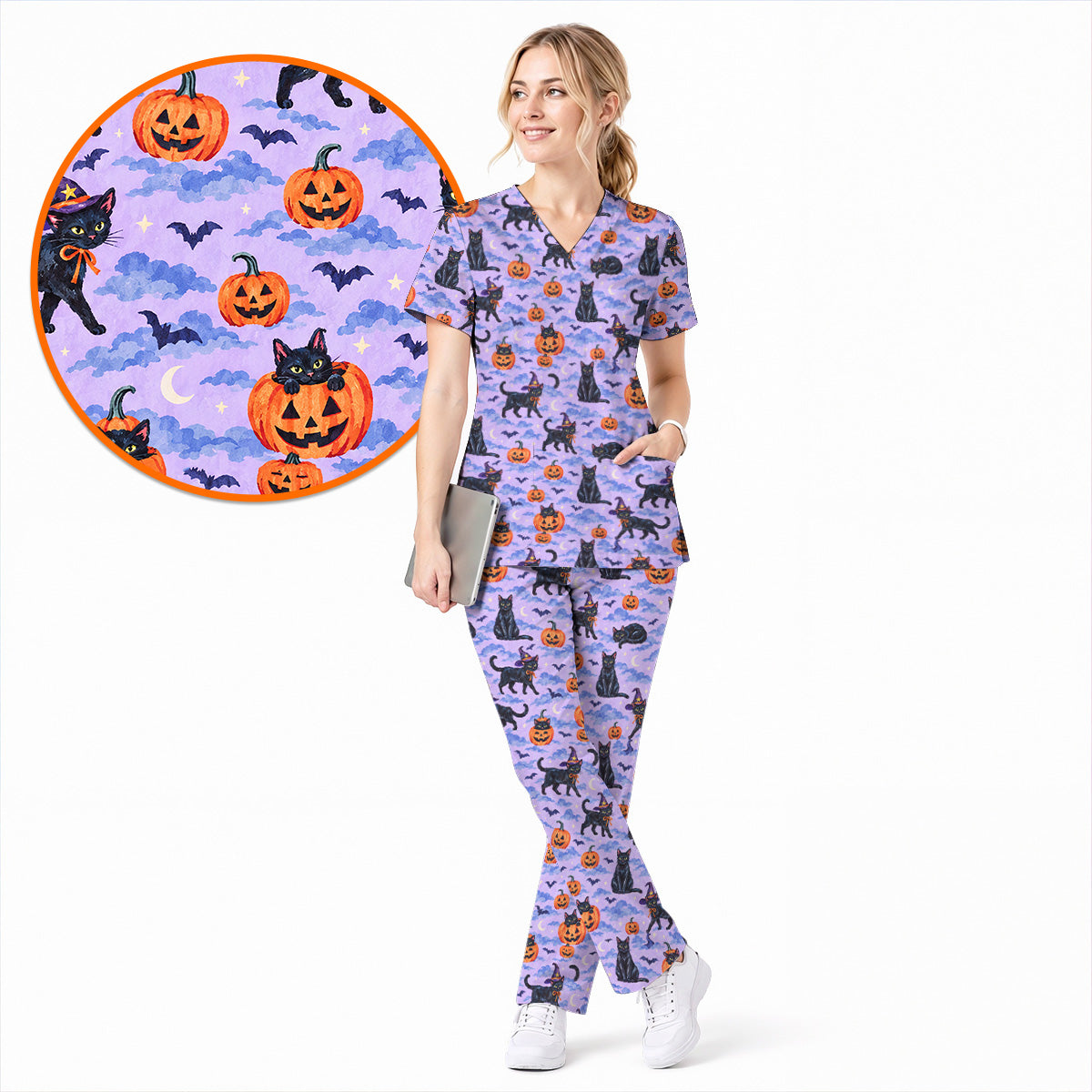 Casaca Sanitaria de Halloween