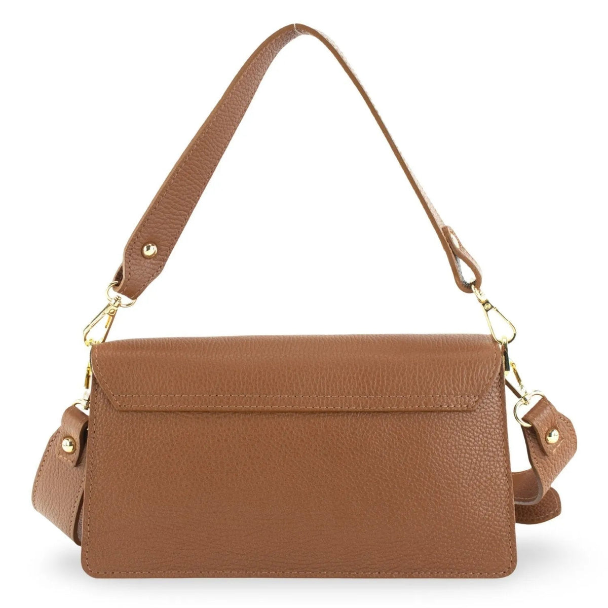 Bandolera Piel Pregato Fíbula Camel