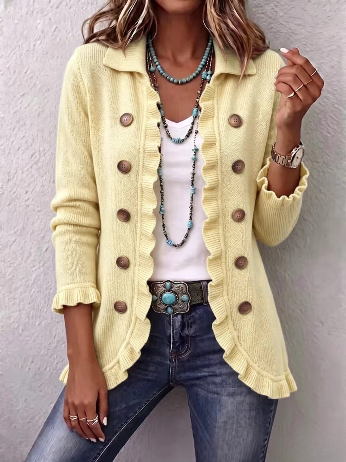 Elvira | Chaqueta de Punto Crema