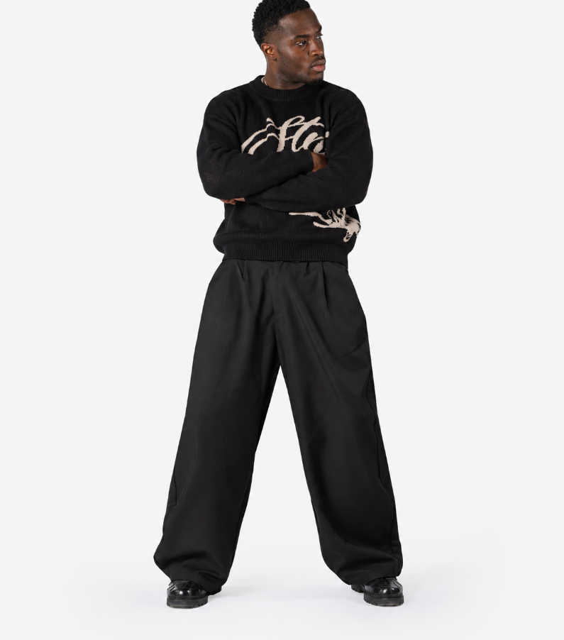 Jersey de punto negro