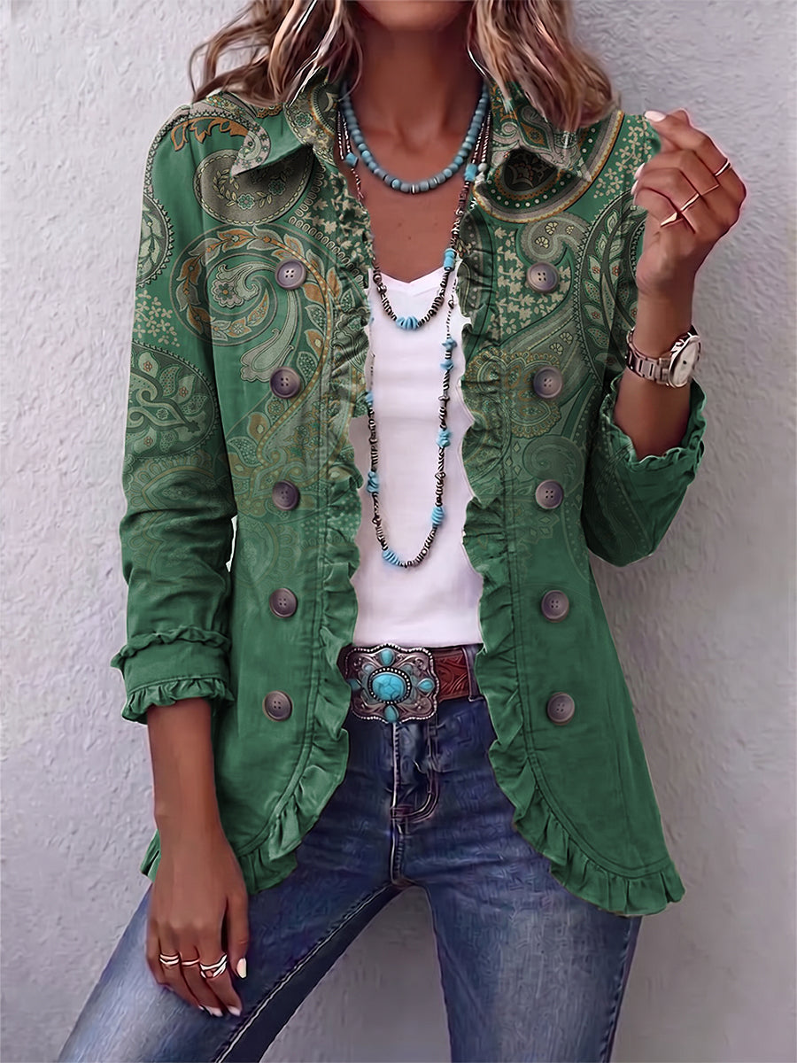Teodora | Chaqueta Cachemira Verde