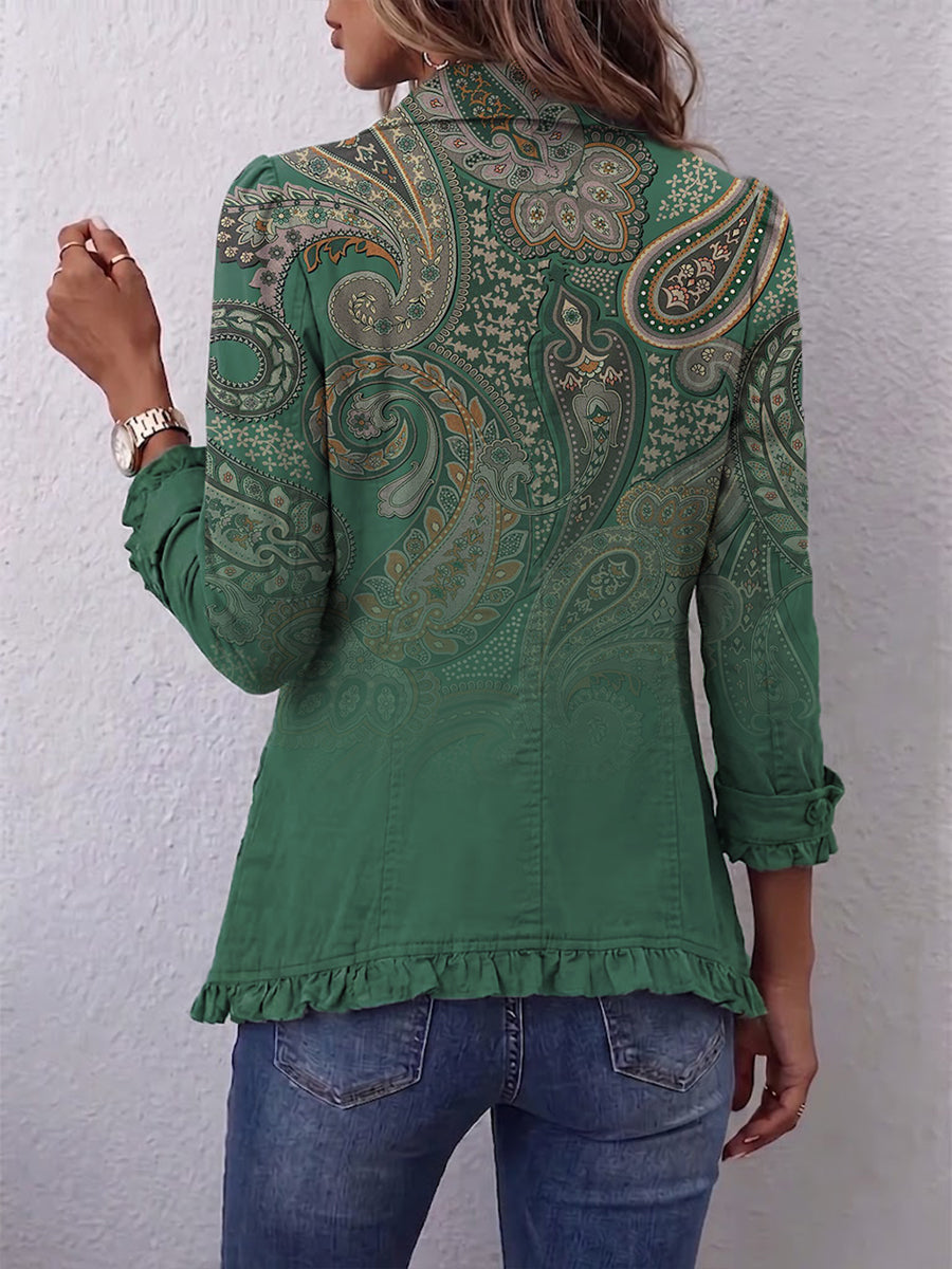 Teodora | Chaqueta Cachemira Verde