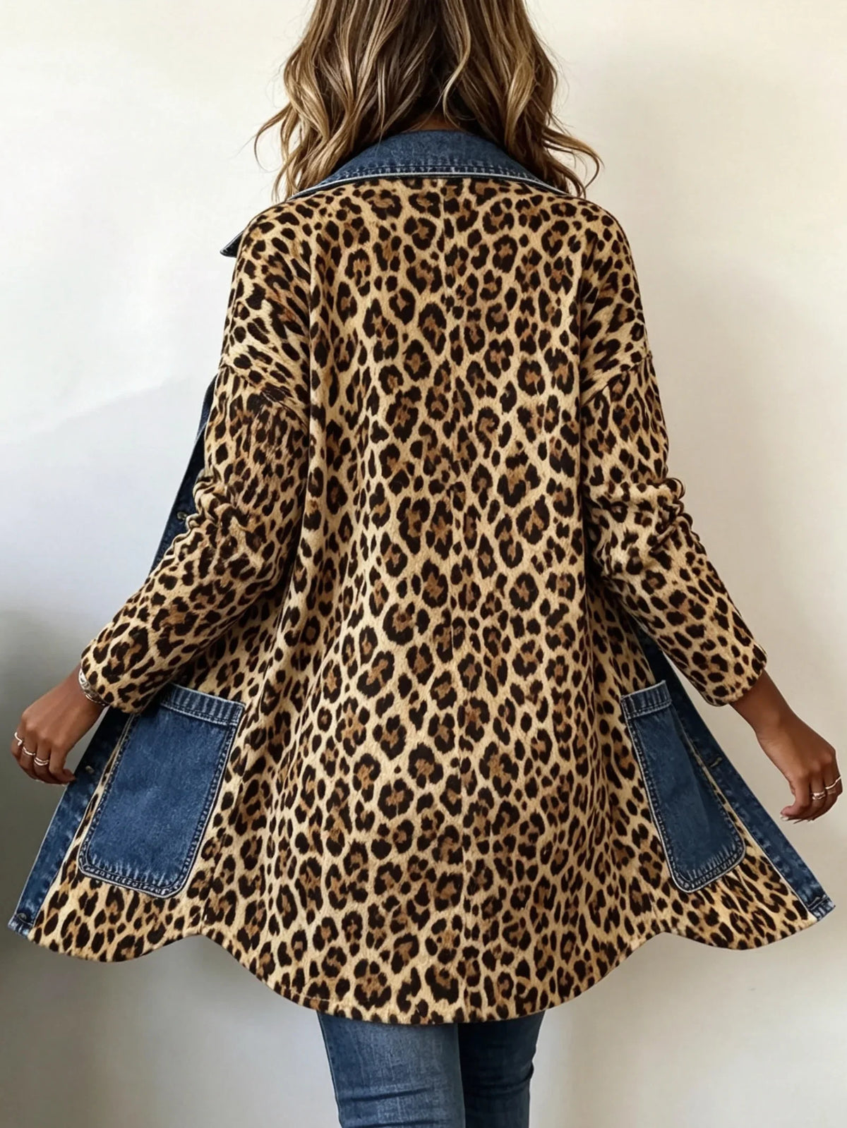 Nieves | Chaqueta Larga de Leopardo