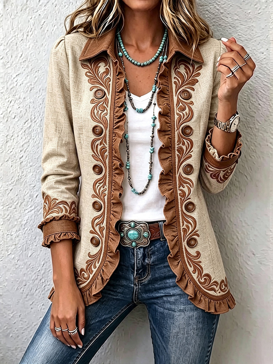 Pilar | Chaqueta Floral Bordada