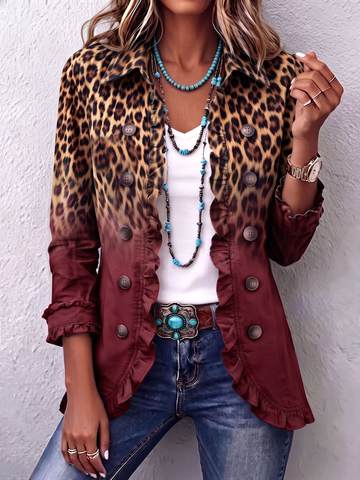 Bernarda | Chaqueta Blazer Leopardo