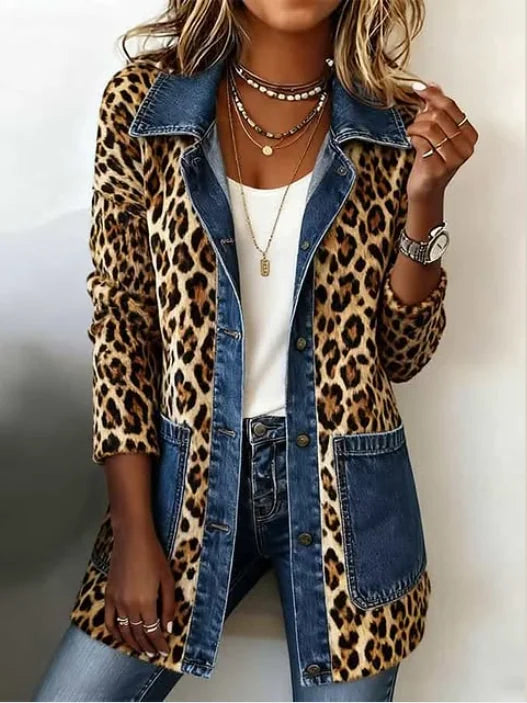 Nieves | Chaqueta Larga de Leopardo