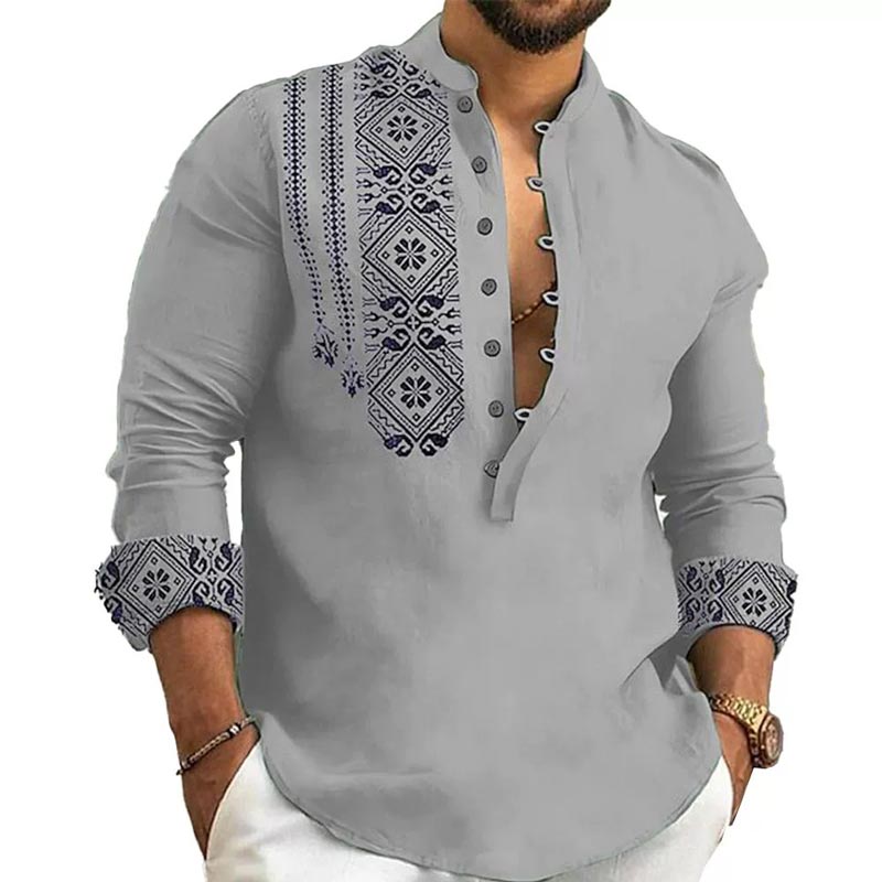 Camisa casual de manga larga