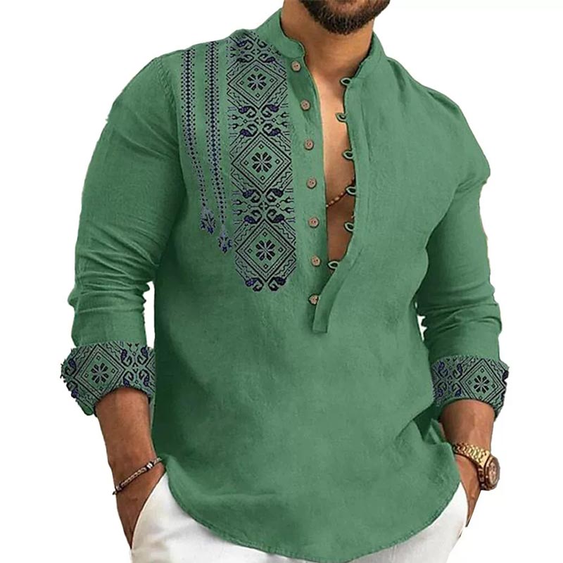 Camisa casual de manga larga