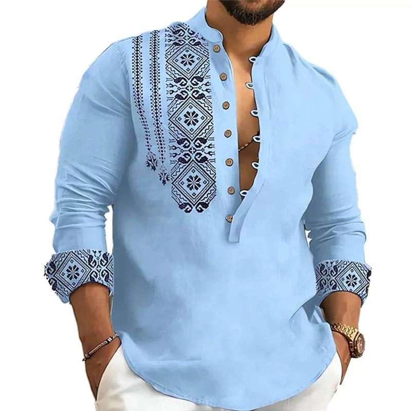 Camisa casual de manga larga