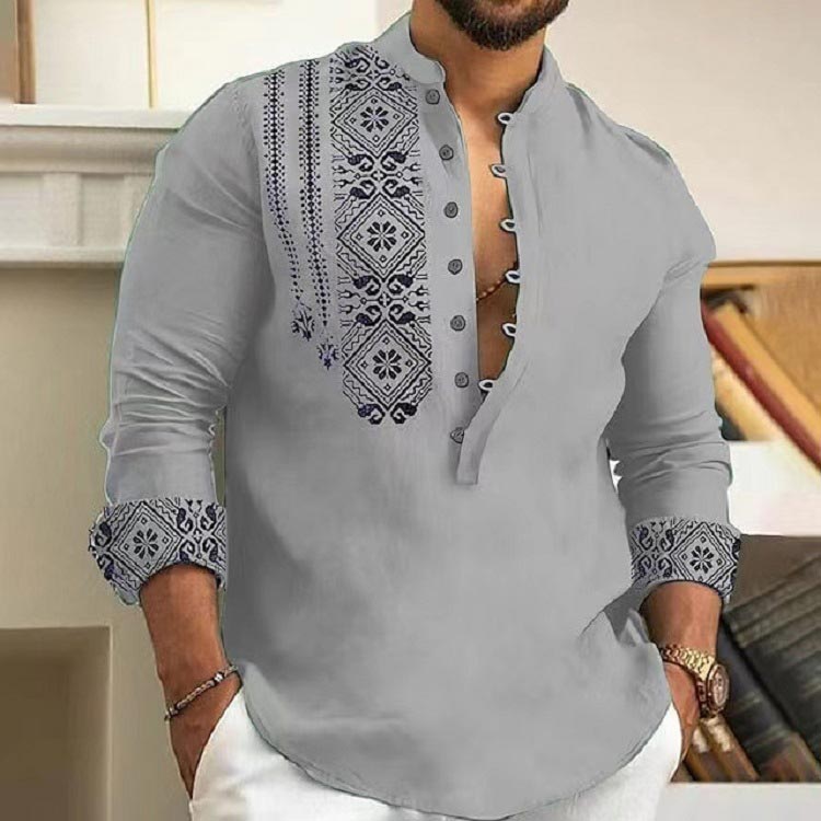 Camisa casual de manga larga