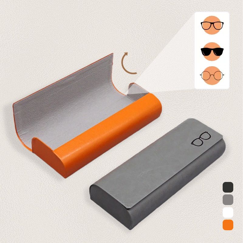 Estuche Minimalista de Piel Rígida para Gafas