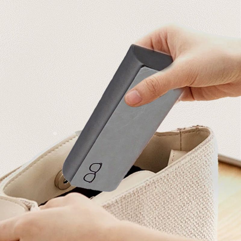 Estuche Minimalista de Piel Rígida para Gafas