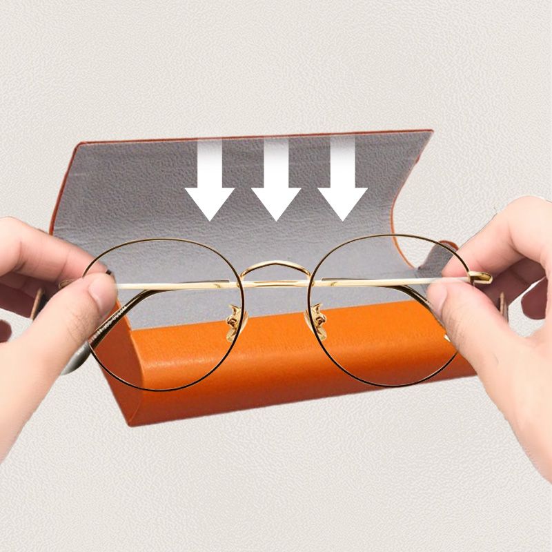 Estuche Minimalista de Piel Rígida para Gafas