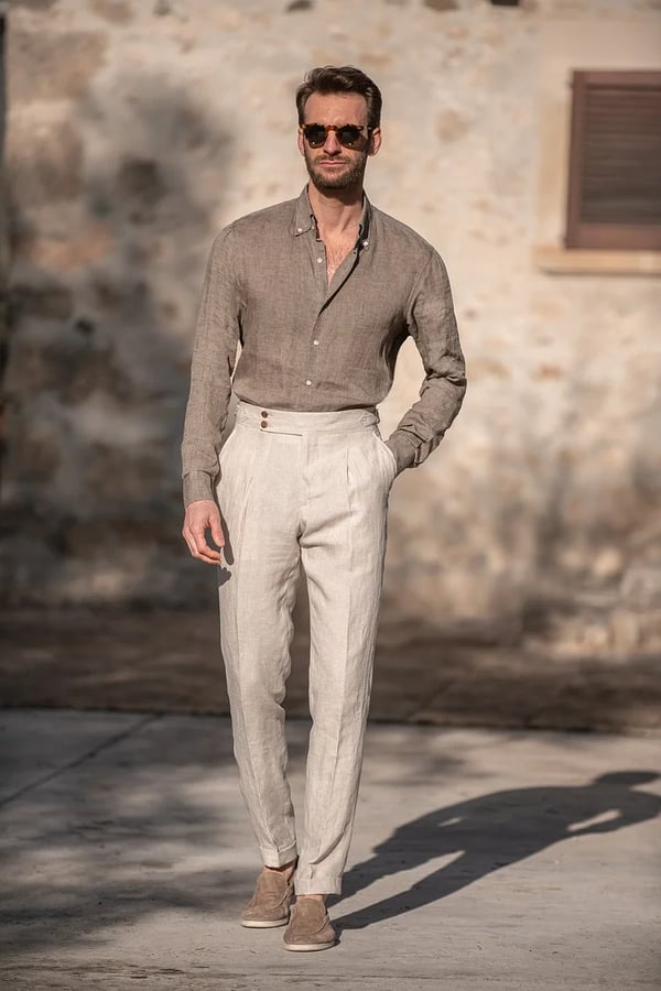 Pantalón Casual Recto de Hombre