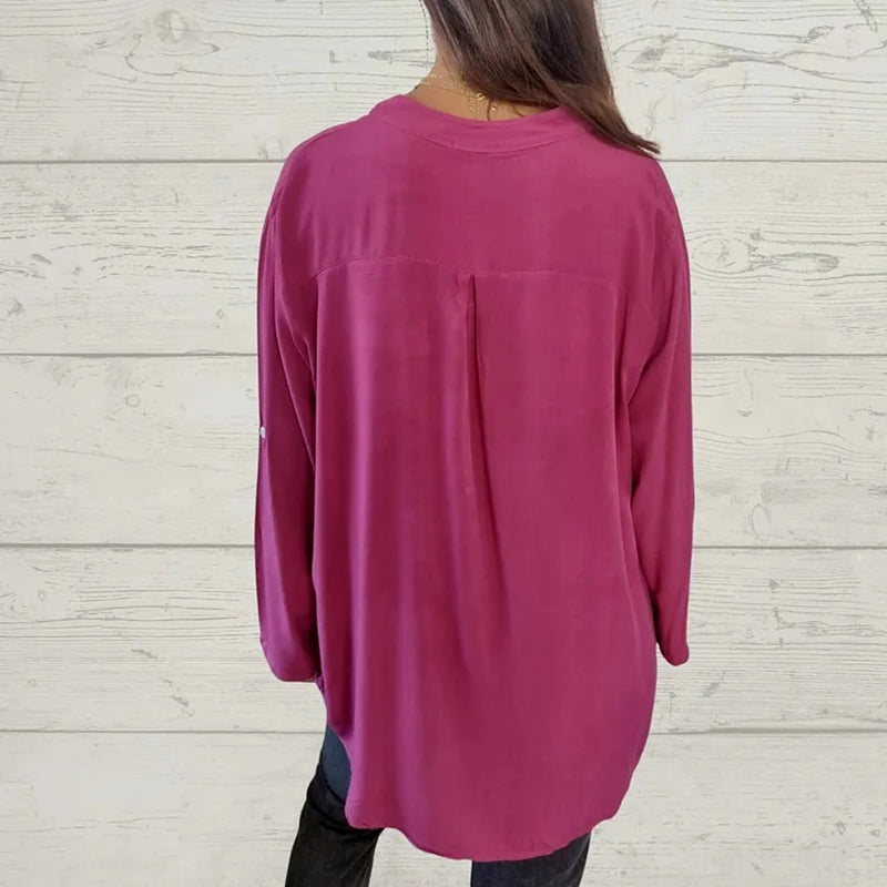 Camiseta de mujer con escote en V