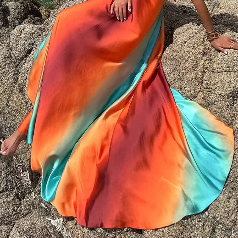 Vestido Largo  con estampado