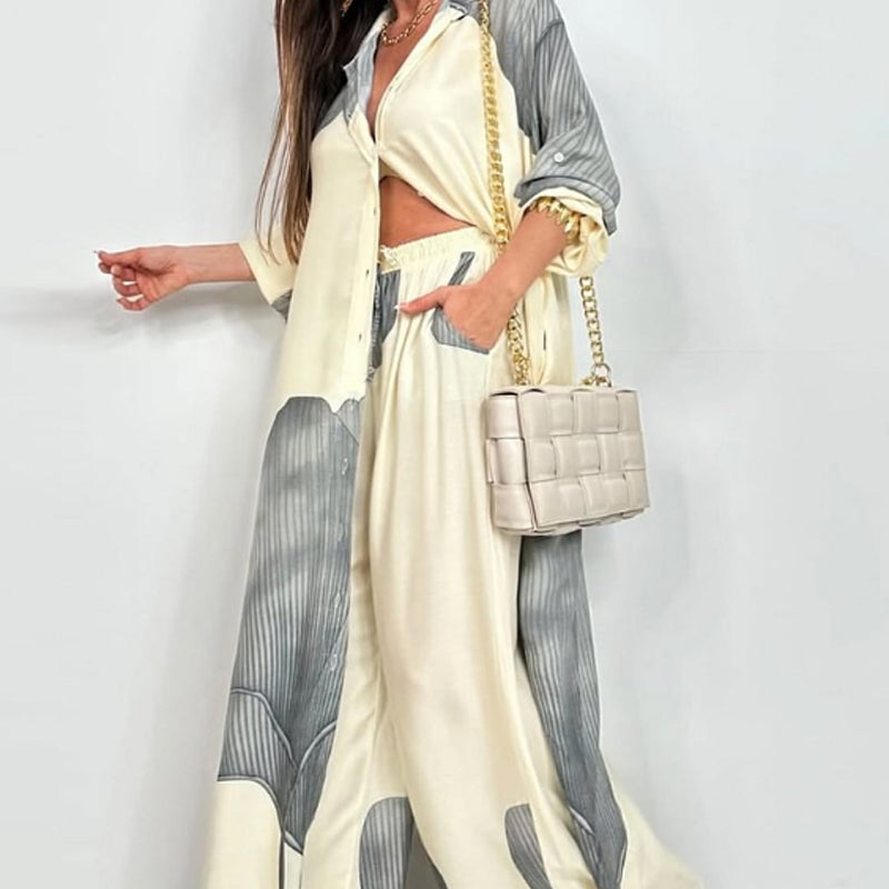 Conjunto de Mujer con Camisa Larga