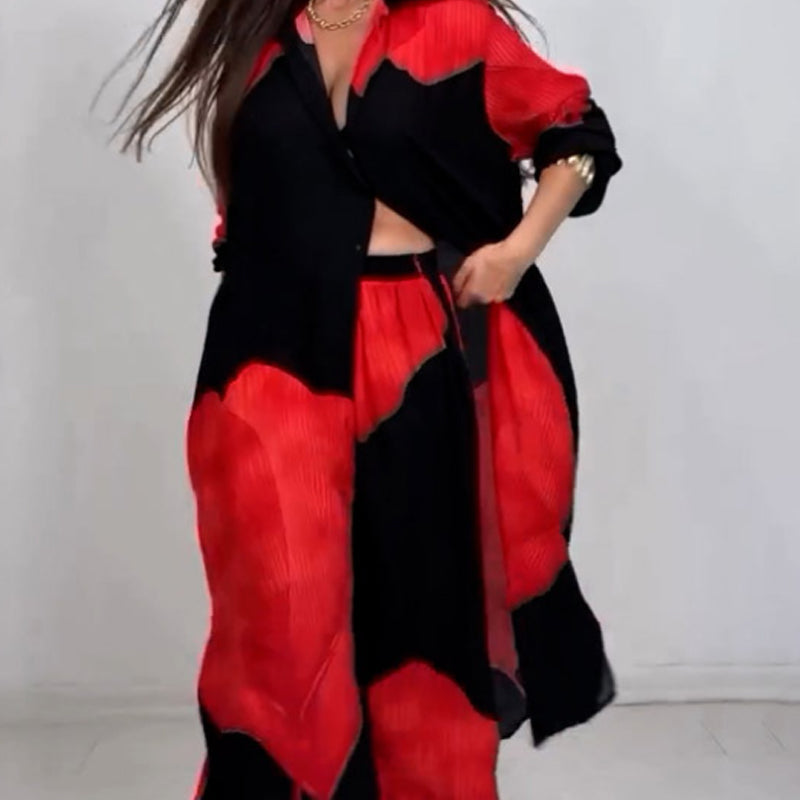 Conjunto de Mujer con Camisa Larga