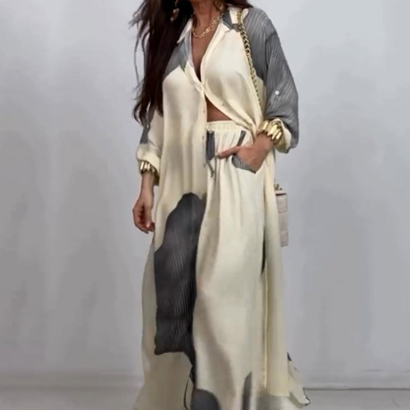 Conjunto de Mujer con Camisa Larga