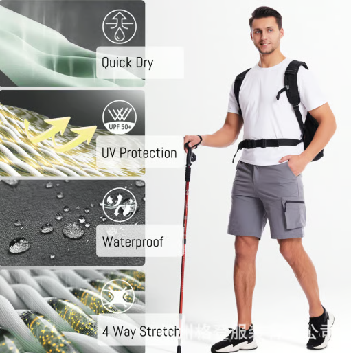 Bermudas cargo casuales para hombre